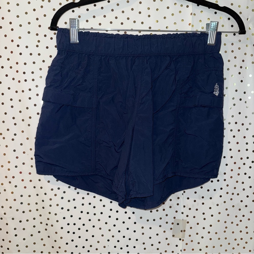 Free People Navy Blue Athletic Shorts